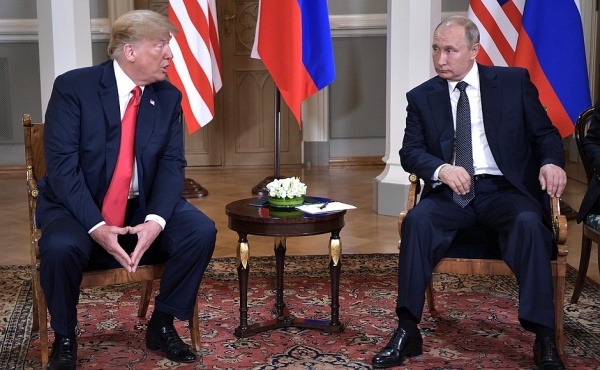 Владимир Путин и Дональд Трамп на встрече в Хельсинки(2018)|Фото: http://kremlin.ru