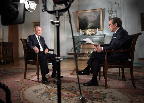 Интервью американскому телеканалу Fox News(2018)|Фото: kremlin.ru