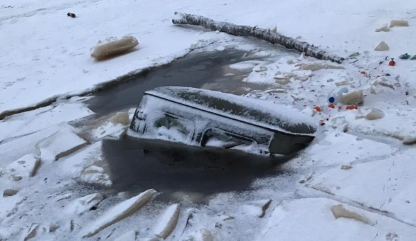 Зимник УАЗ ушел под лед(2018)|Фото: СУ СКР по ХМАО