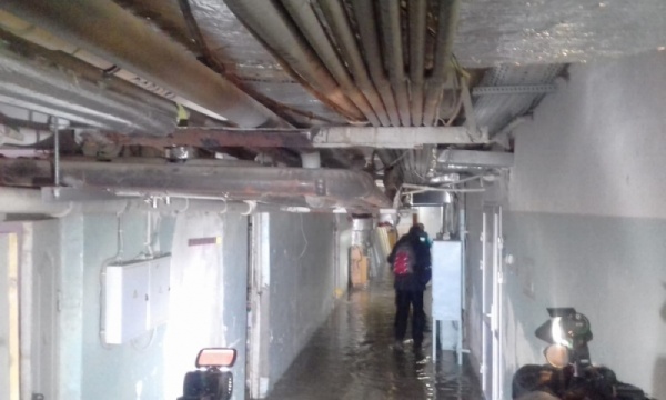 детская больница №3, трещина, затопленный подвал(2018)|Фото: ГУ МЧС России по Пермскому краю