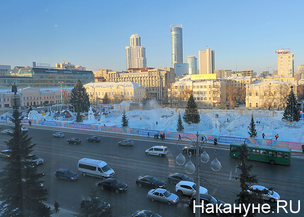 ледовый городок, Екатеринбург(2018)|Фото: Накануне.RU