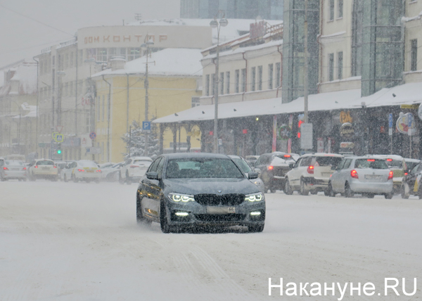 снег, снегопад, дорога, машина(2019)|Фото: Накануне.RU