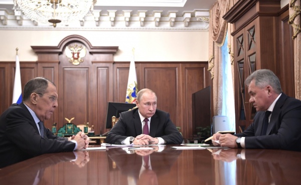 Владимир Путин, Сергей Лавров, Сергей Шойгу(2019)|Фото: http://kremlin.ru/