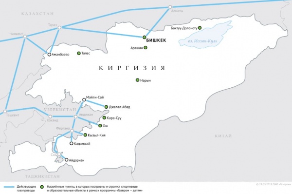 Газпром, Дорожная карта, Киргизия(2019)|Фото: www.gazprom.ru