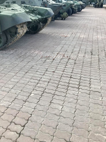военная техника, площадь Советской Армии, брусчатка(2019)|Фото: администрация Екатеринбурга