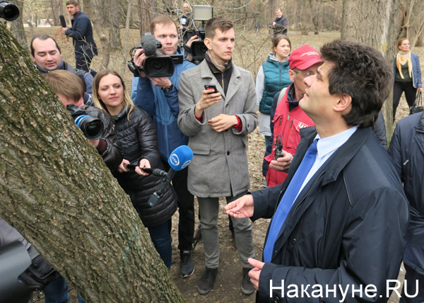 Александр Высокинский в Зеленой роще, деревья(2019)|Фото: Накануне.RU