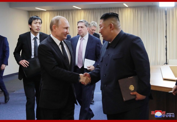 Встреча Владимира Путина и Ким Чен Ына(2019)|Фото: kcna.kp