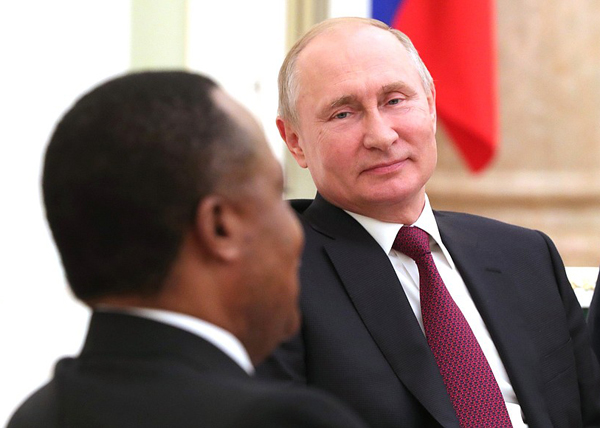 Переговоры с Президентом Республики Конго Дени Сассу-Нгессо(2019)|Фото: kremlin.ru
