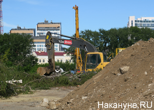 площадка под строительство ледовой арены в Екатеринбурге(2019)|Фото: Накануне.RU