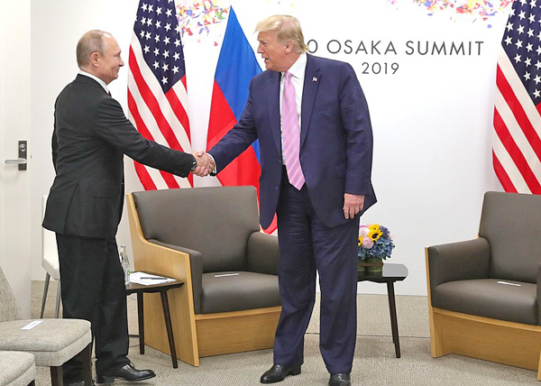 встреча Владимира Путина и Дональда Трампа на полях саммита "G20" в Осаке(2019)|Фото: kremlin.ru