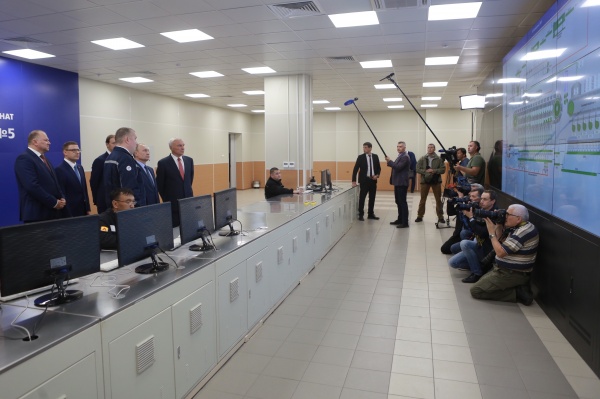 Владимир Путин, запуск аглофабрики ММК,(2019)|Фото: пресс-служба губернатора Челябинской области