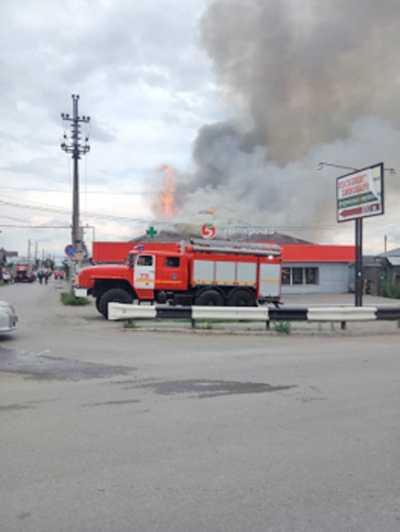 Пожар магазине в Белоярском городском округе(2019)|Фото: ГУ МЧС по Свердловской области