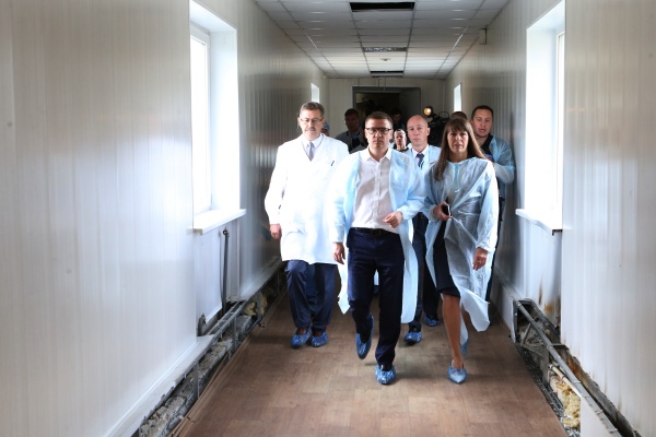 Алексей Текслер, Коркинский район, больница,(2019)|Фото: пресс-служба губернатора Челябинской области