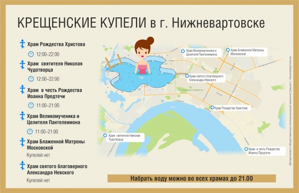 Крещенские купели, Нижневартовск(2020)|Фото: Администрация Нижневартовска