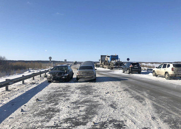 ДТП на 48 км автодороги "Нефтеюганск-Сургут" в Сургутском районе(2020)|Фото: ОМВД России по Сургутскому району