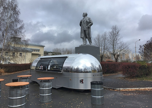 Киоск рядом с памятником Ленину в Верхней Пышме(2020)|Фото: КПРФ Свердловск