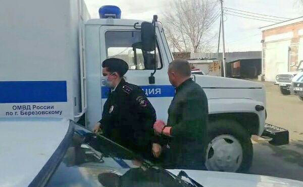 Задержанный житель Березовска, обвиненный в хулиганстве(2020)|Фото: СУ Следственного комитета РФ по Свердловской области 