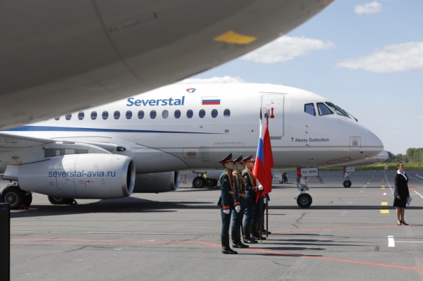 именной самолет "Северсталь"(2020)|Фото: Пресс-служба правительства Вологодской области