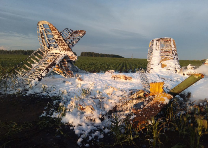 Падение самолёта Ан-2 в Большеболдинском районе(2020)|Фото: ГУ МЧС России по Нижегородской области