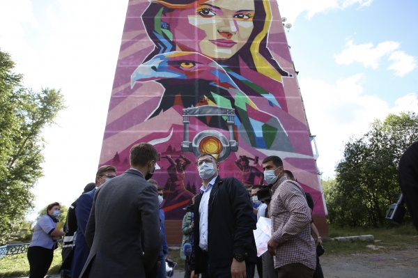 Алексей Текслер, граффити, златоуст,(2020)|Фото: пресс-служба губернатора Челябинской области