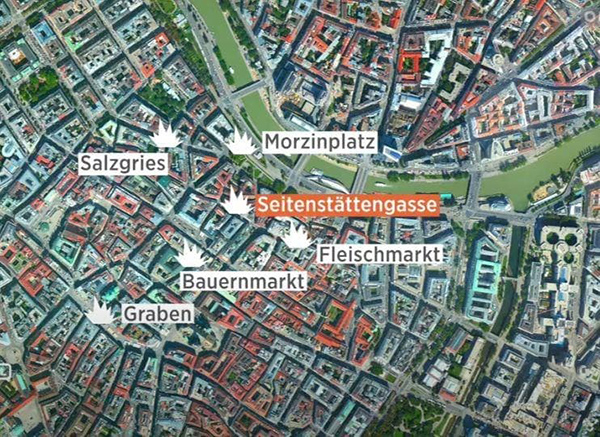 Точки нападений в Вене(2020)|Фото: Telegram/Mash