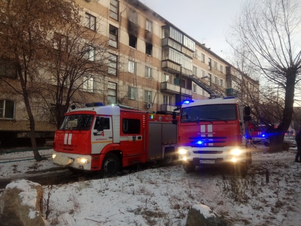 пожар в пятиэтажке(2020)|Фото: ГУ МЧС по Челябинской области