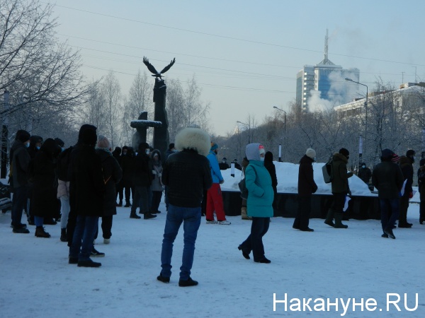 Несанкционированный митинг 23 января, Челябинск(2021)|Фото: Накануне.RU