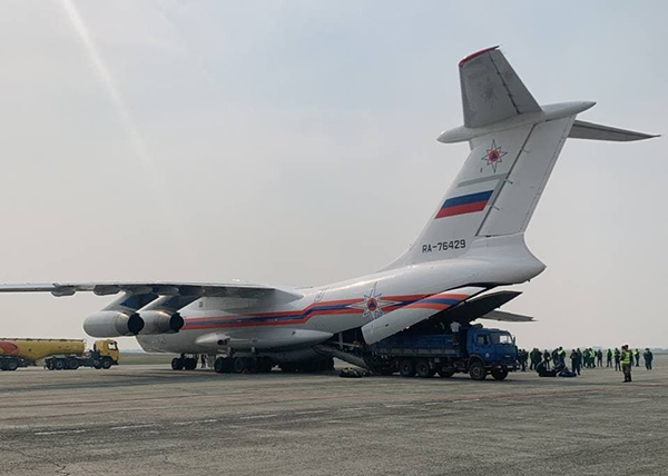 Самолет Ил-76 ТД(2021)|Фото: t.me/operativnyishtabtyumen