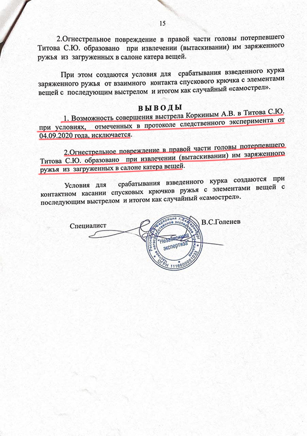 Документы независимой экспертизы по делу депутата Коркина(2021)|Фото: источник Накануне.RU
