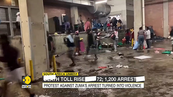 Беспорядки в ЮАР(2021)|Фото: ютуб-канал "WION"