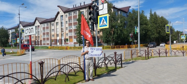 Пикет в поддержку Грудинина(2021)|Фото: kprf-ugra.ru