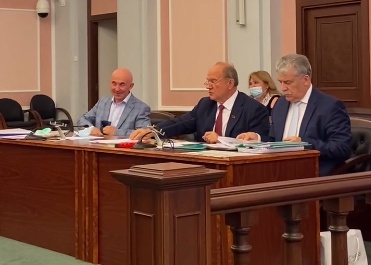 Грудинин и Зюганов в Верховном суде РФ.(2021)|Фото: Telegram-канал Геннадия Зюганова