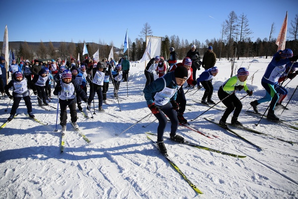 тува, лыжи, массовый спорт, станция тайга, дети(2021)|Фото: vk.com/gov.tuva