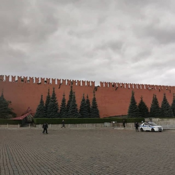 Ураган в Кремле и на Красной площади(2021)|Фото: t.me/rbc_news