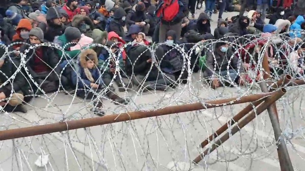 Беженцы на польско-белорусской границе.(2021)|Фото: Министерство обороны Польши