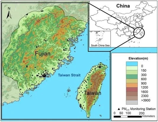 Провинции Фуцзянь и Тайвань на карте Китая(2021)|Фото: mp.weixin.qq.com
