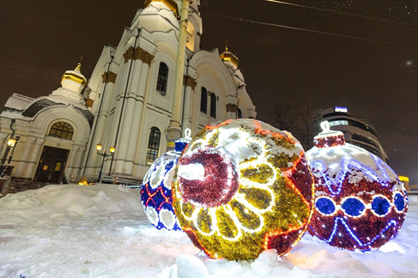 Украшение Екатеринбурга к Рождеству(2021)|Фото: Фонд святой Екатерины