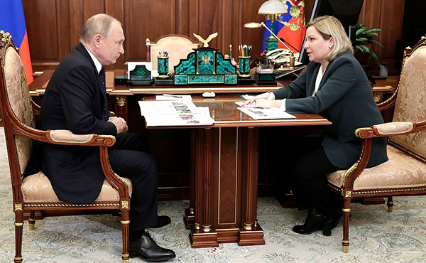Владимир Путин, Ольга Любимова(2022)|Фото: kremlin.ru