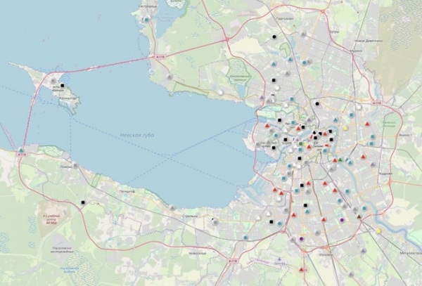 карта осадков, петербург, лп(2022)|Фото: google.ru/maps /скрин