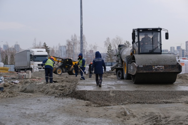 дорожные работы, рабочие, дорожная техника(2022)|Фото: пресс-служба правительства Новосибирской области