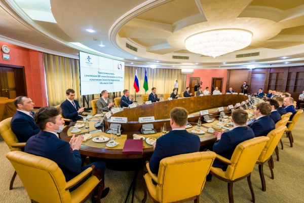 Meeting with participants of the XXIV Winter Olympic Games and open Belarusian competitions (2022) |  Photo: Ugra Social Media Center