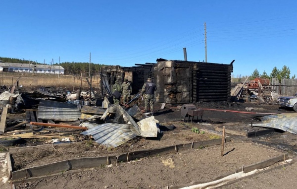Пожар в частном доме в Мезенском(2022)|Фото: СКР по Свердловской области