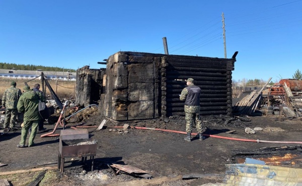 Пожар в частном доме в Мезенском(2022)|Фото: СКР по Свердловской области