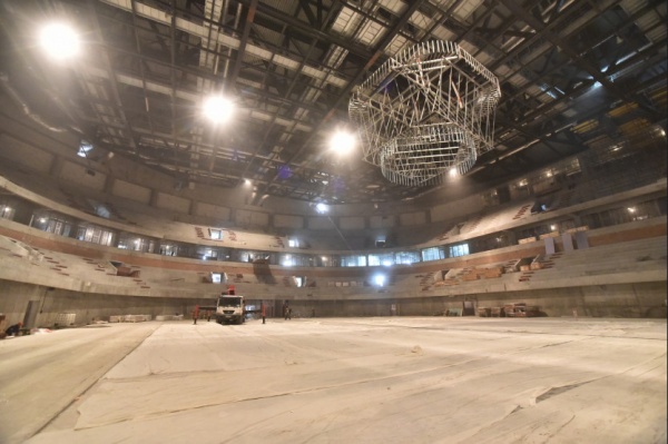 стройка, ледовая арена, новосибирск(2022)|Фото: пресс-служба правительства Новосибирской области