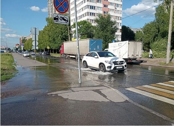 петербург, потоп, прорыв теплотрассы, лп(2022)|Фото: соусети/скрин
