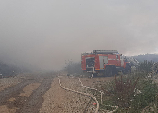 Пожар на полигоне в Березовском(2022)|Фото: ГУ МЧС России по Свердловской области