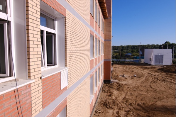 школа, строительство, нацпроект(2022)|Фото: пресс-служба правительства Новосибирской области
