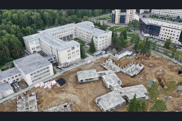 строительство, кампус нгу(2022)|Фото: пресс-служба правительства Новосибирской области