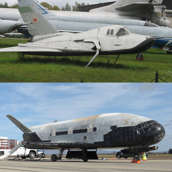 сравнение МиГ-105 "Лапоть" и X-37(2022)|Фото: Накануне.RU