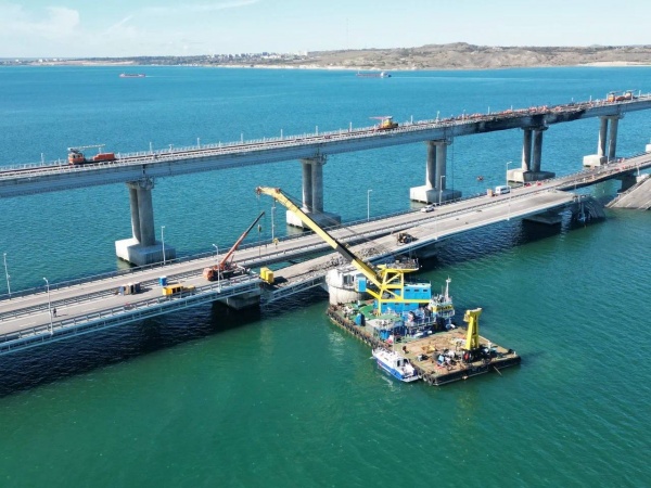 Ремонт Крымского моста(2022)|Фото: пресс-служба вице-премьера Марата Хуснуллина